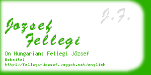 jozsef fellegi business card